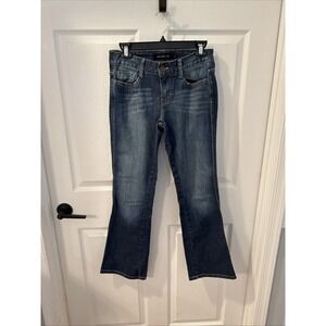 Calvin Klein ultimate Bootcut Jeans Womens 2 Blue Faded Denim Stretch Effortless